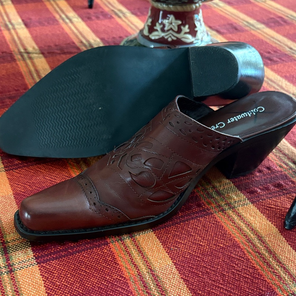 Coldwater Creek Brown Mules